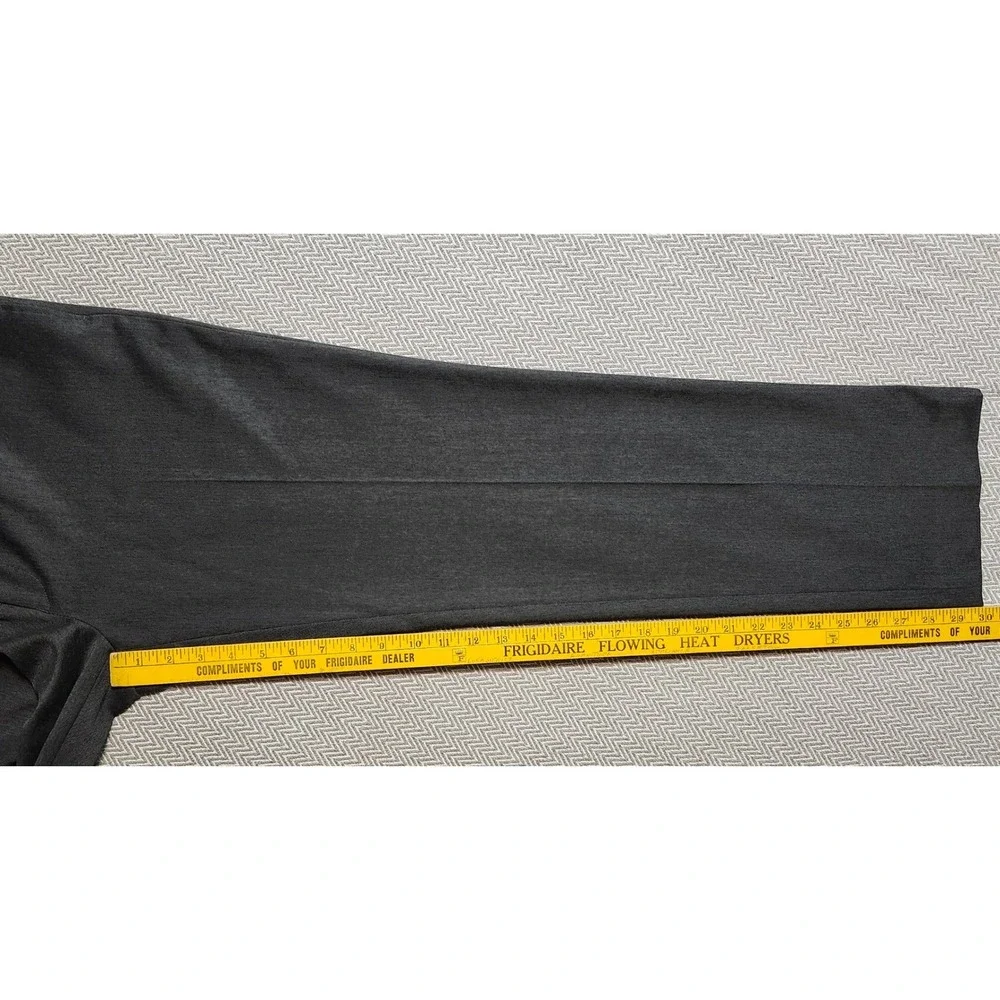 Lauren Ralph Lauren Mens Charcoal Grey Dress Pants 34W 30L Stretch Flat Front